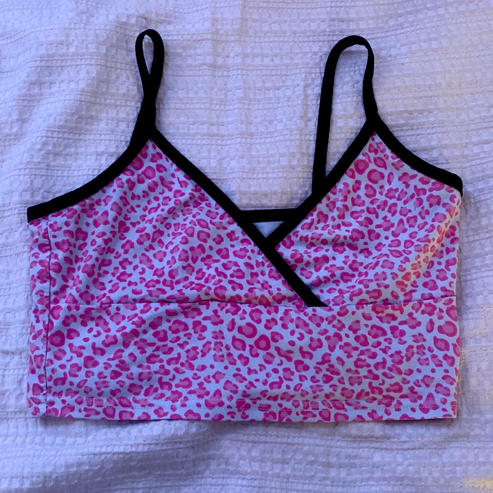 tiny pink cheetah print tank!